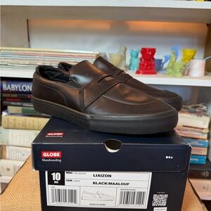 Globe Men's Black Slip-On Loafers